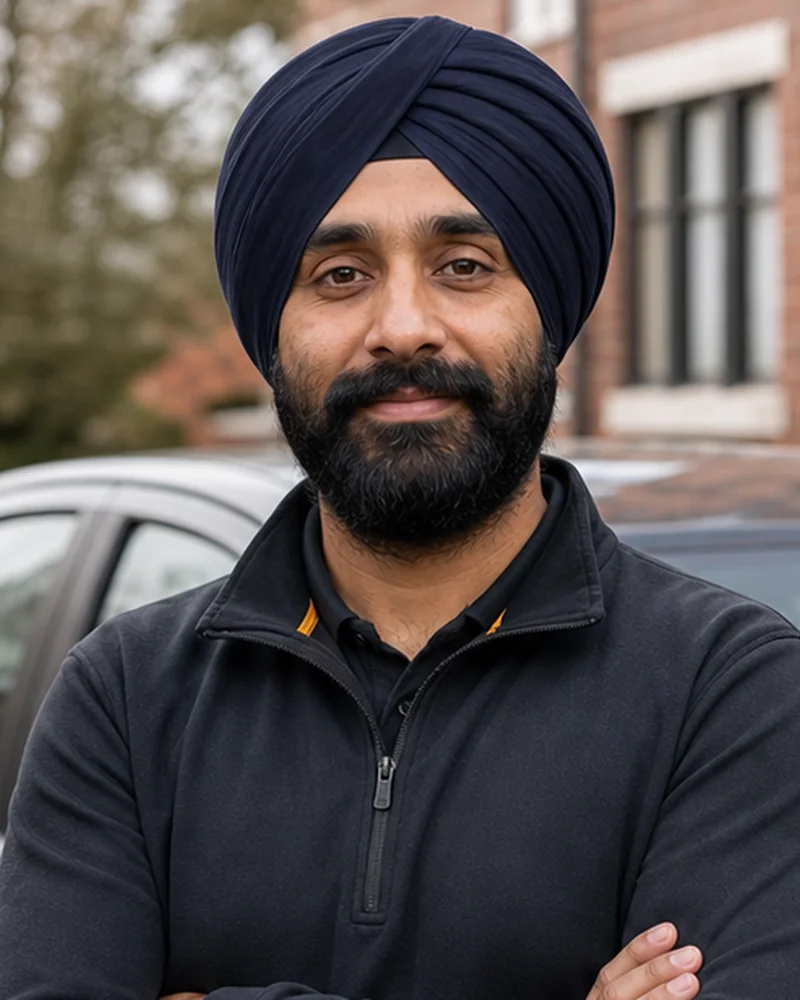 Sample portrait of driving instructor Dev Singh
