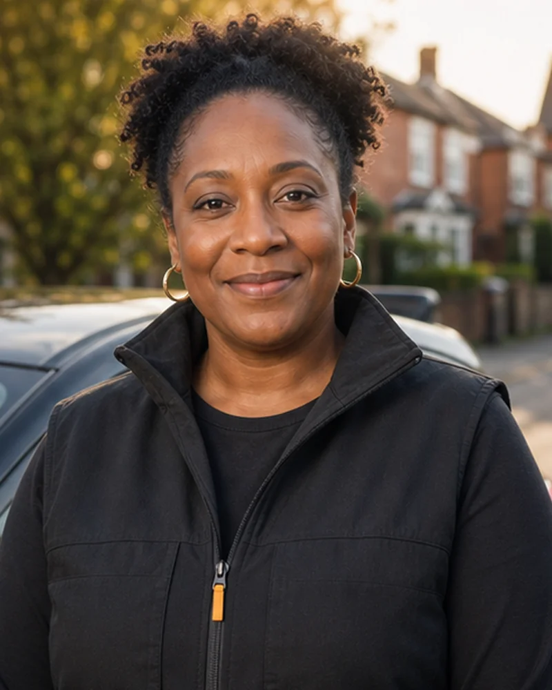 Sample portrait of driving instructor Leanne Okafor